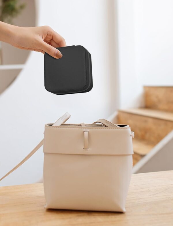 Travel Jewelry Case, Travel Jewelry Box, Mini Jewelry Travel Case, Jewelry Organizer Case, Portable Small Jewelry Organizer Storage Boxes - Best Gift for Women Girls. - Image 7