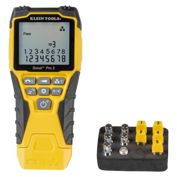 KLEIN TOOLS VDV501-851 Cable Tester Kit with Scout Pro 3 for Ethernet / Data, Coax / Video and Phone Cables, 5 Locator Remotes - Image 9