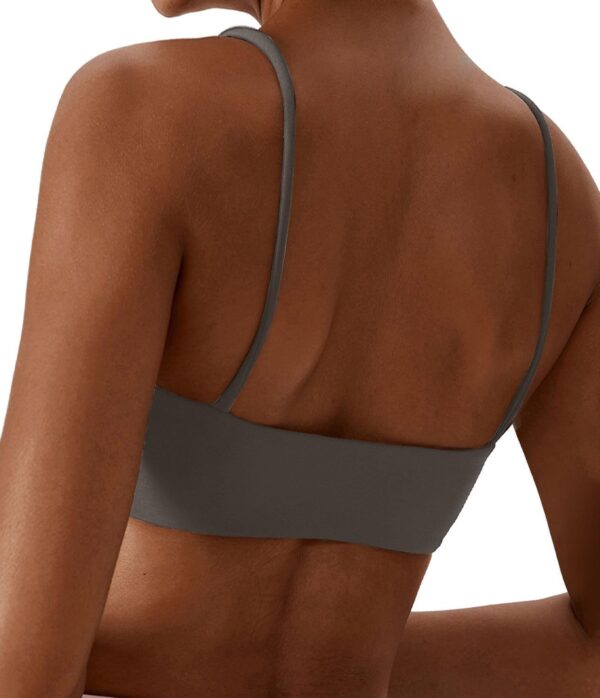 Comper Women's Sports Bras Wirefree Racerback Workout Bras Sexy Thin Straps Yoga Sport Bras with Removable Pads - Image 6