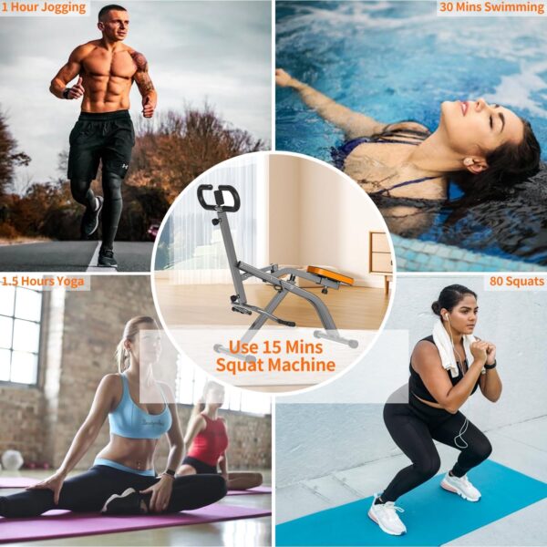Magnetic Rowing Machine for Home Adjustable 8-Speed Booster Burn Fat & Sculpt Muscles Supports Up to 265 LBS Phone/Tablet-Ready Design - Image 7