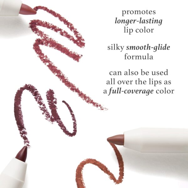 Julep With a Trace Retractable Creamy Long-Lasting Lip Liner, Brown Tinted Velvet Mauve - Image 4