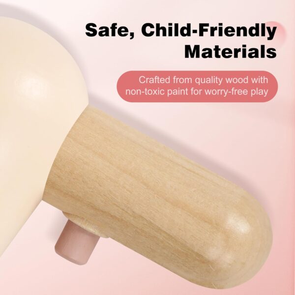 Wooden Makeup Toy Set, Pretend Play Makeup Set for Kids Toddlers, Play Beauty Makeup Kit for Girls 3 4 5 6 7 Year Old - Image 5