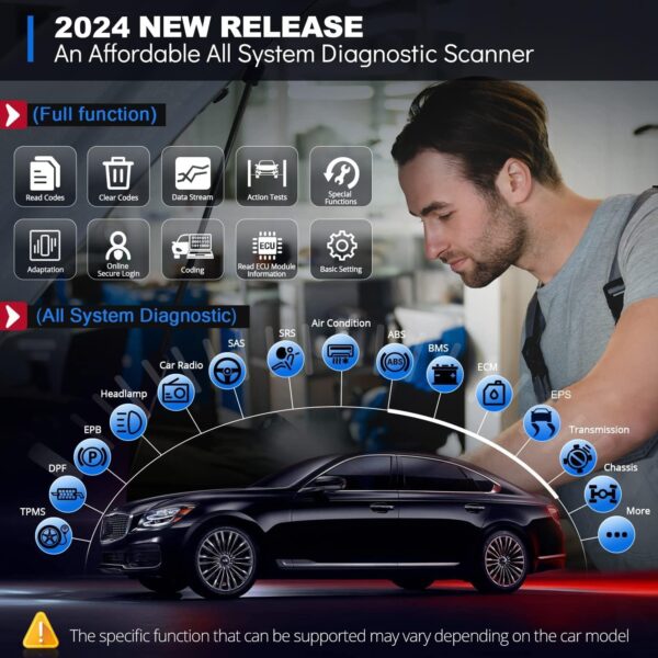 Thinkdiag2 All System Bidirectional Control OBD2 Diagnostic Scanner for iOS & Android, Bluetooth Scan Tool with CAN-FD Protocol, AutoVIN, Active Test, 15+ Reset Functions, ECU Coding, 1 Year Fr-ee - Image 2