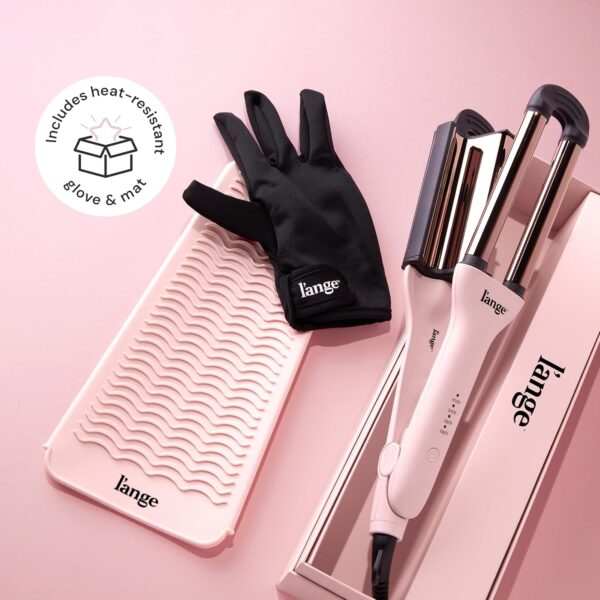 L'ANGE Hair VersaWaver Adjustable Titanium Waver | Pick 19mm or 32mm Waves with 1 Tool | Titanium 3-Barrel Waving Tool | Cool Tip Also Rotates Barrel to Change Wave Lengths (Blush) - Image 8