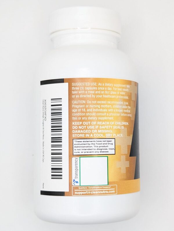 Clean Nutraceuticals Shilajit Supplement for Men with Sea Moss, Tongkat Ali, Ashwagandha, Boron, Zinc, CoQ10, PQQ - Fulvic Acid Capsules - Energy Support - 90 Count - Resin, Gummy & Powder Alternative - Image 7