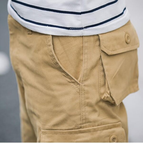 Men Cotton Cargo Shorts with Pockets Plus Size Solid Tactical Summer Outdoor Sports Hiking Work Short Pants Athletic - Image 3