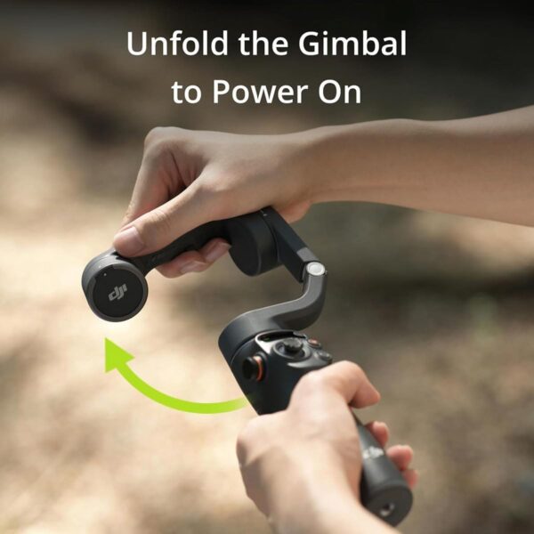 DJI Osmo Mobile 6 Gimbal Stabilizer for Smartphones, 3-Axis Phone Gimbal, Built-In Extension Rod, Object Tracking, Portable and Foldable, Vlogging Stabilizer, YouTube TikTok, Slate Gray - Image 3