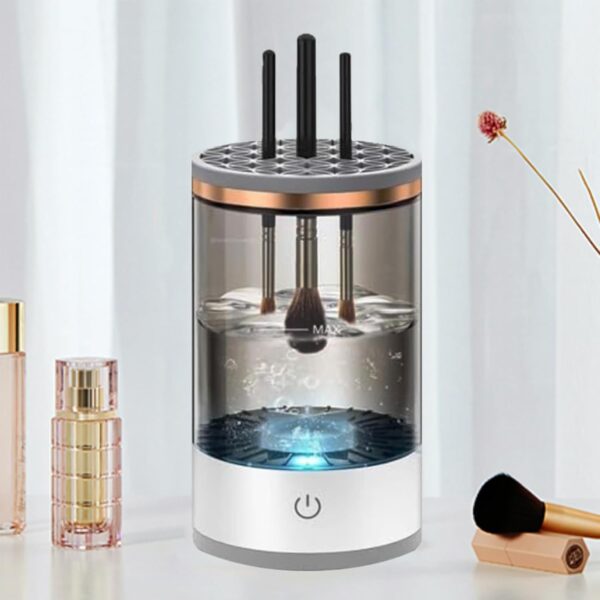 Makeup Brush Cleaner Machine, Upgraded Portable Electric Makeup Brush Cleaner Machine, Automatic Cosmetic Brush Cleaner for Quick & Efficient Cleaning, Suitable for All Brush Sizes(Midnight) - Image 7