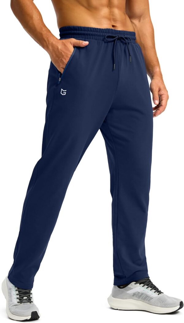 G Gradual Men's Fleece Lined Winter Pants with 3 Zipper Pockets Warm Athletic Joggers Workout Running Sweatpants for Men