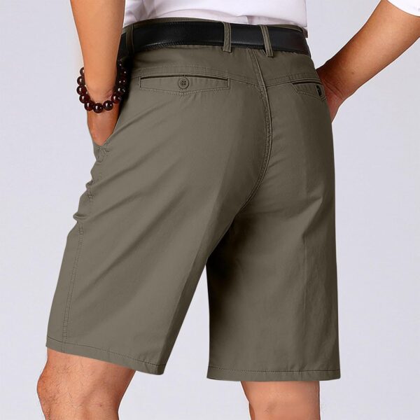 Men's Casual Shorts Elastic Waist Drawstring Lightweight Shorts Summer Outdoor Running Short Pants with Pockets - Image 3