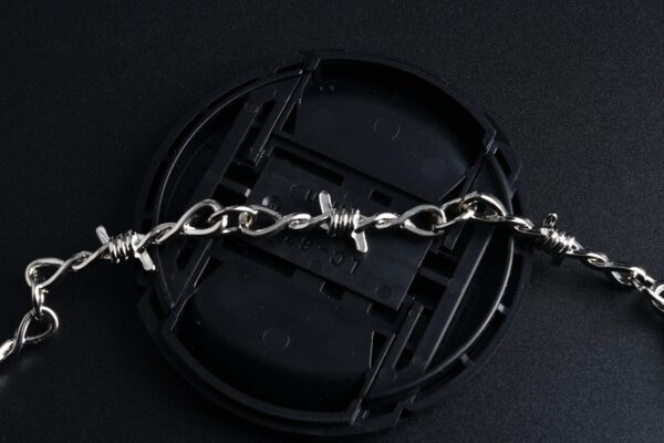 Punk Gothic Thorns Metal Barbed Wire Chain Necklace Bracelet Silver Jewelry for Men Women - Image 5