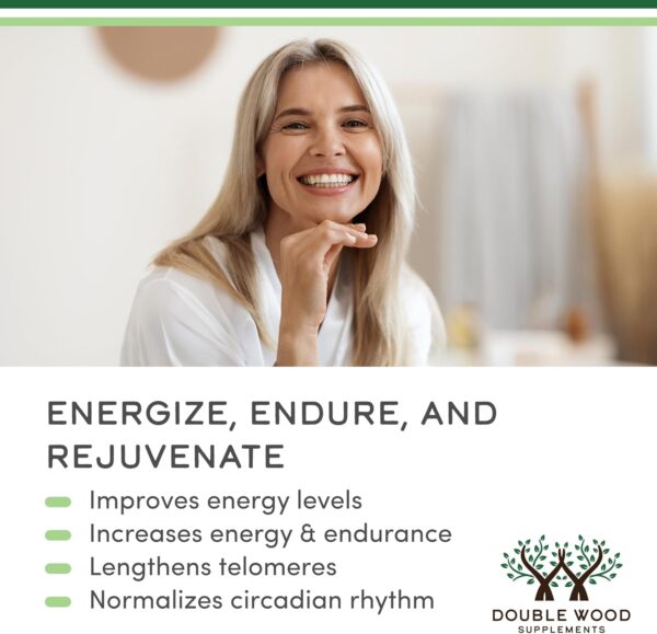NAD Supplement for Anti Aging and Cell Regeneration (500mg of 95% Pure NAD+ Per Serving, 30 Day Supply) Similar to Nicotinamide Riboside (Third Party Tested, Vegan Safe, Non-GMO) by Double Wood - Image 4