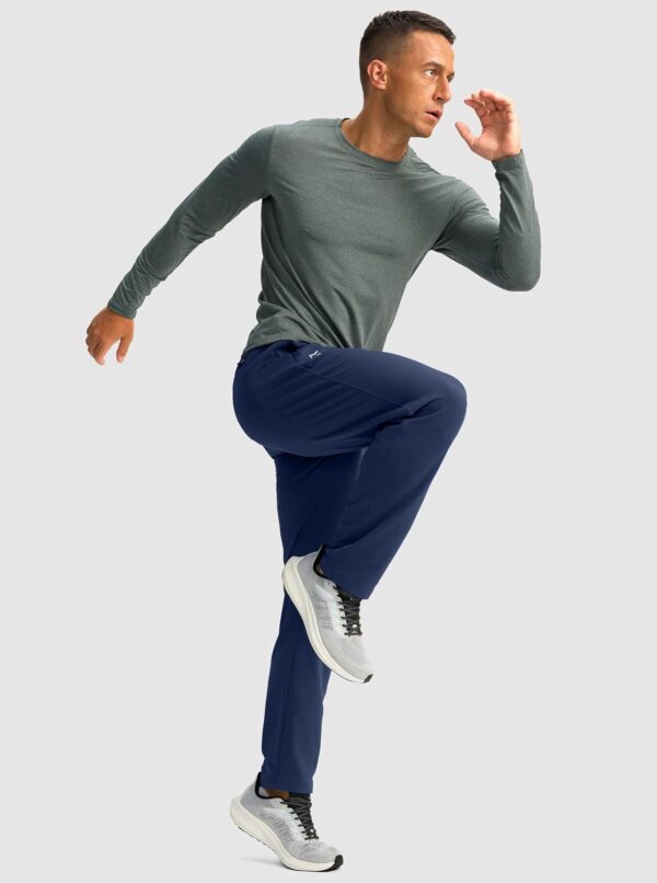 G Gradual Men's Fleece Lined Winter Pants with 3 Zipper Pockets Warm Athletic Joggers Workout Running Sweatpants for Men - Image 6