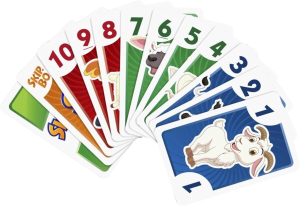 Mattel Games Skip Bo Junior Card Game in with 2 Levels of Play, 112 Cards, Sequencing Entertainment for 2 to 4 Players Ages 5 Years & Older - Image 3