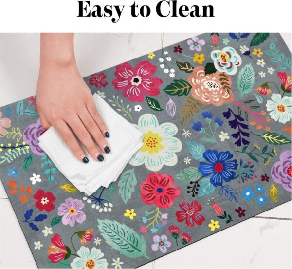 Dog Food Mats for Floors, Absorbent Dog Bowl Mat for Food and Water Dispenser Mat, Quick Dry Cat Food Mat Pet Supplies - Image 7