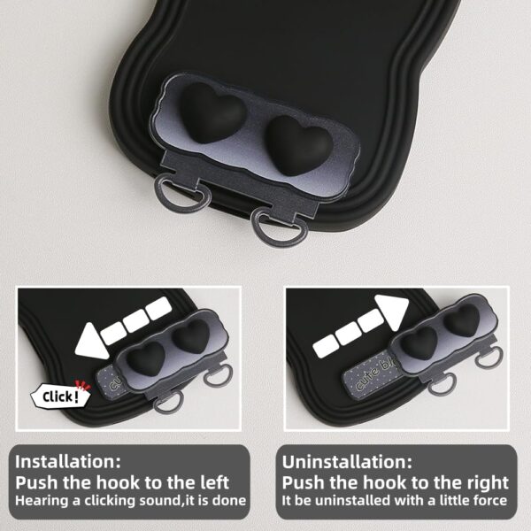 Cell Phone Lanyard, Cute 3D Bow Tie Waves Phone Neck Strap Crossbody Lanyards Compatible with Most Smartphones - Image 4
