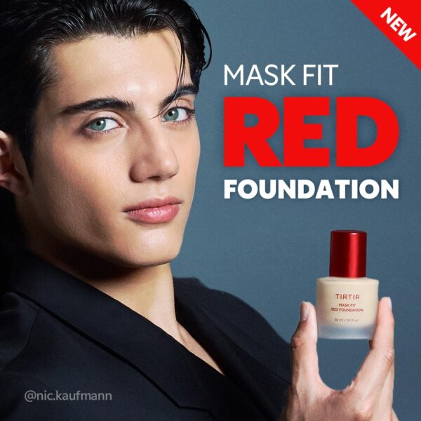 TIRTIR Mask Fit Red FoundationㅣLong Lasting Flawless Coverage, Energy Essence, Lightweight, Hydrating, Pore-Blurring, Breathable Satin Finish, Makeup, Radiant Skin, #29N Natural Beige, 1.01 Fl Oz - Image 2