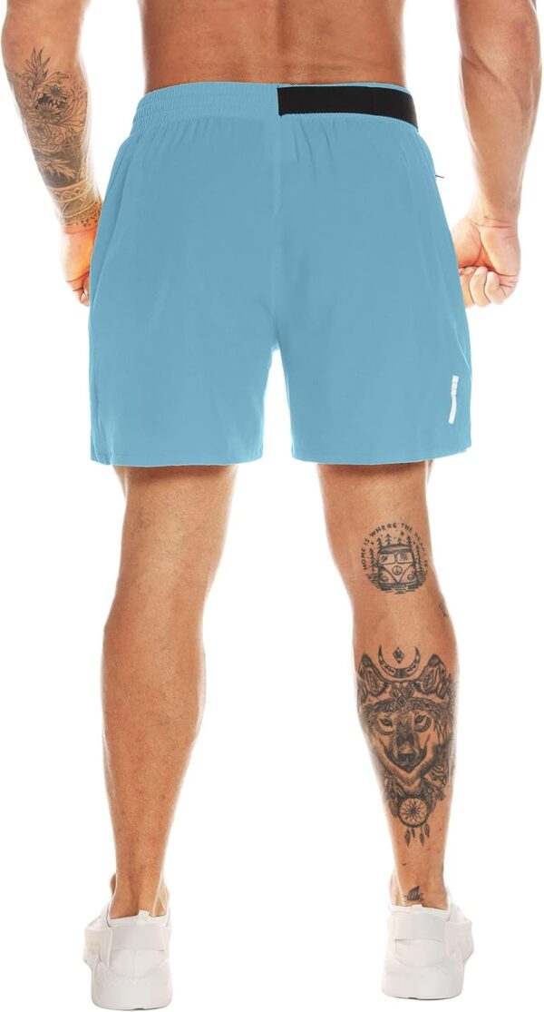 Men's Athletic Running Shorts Quick Dry Workout Shorts Lightweight Sports Gym Basketball Shorts Hiking - Image 4