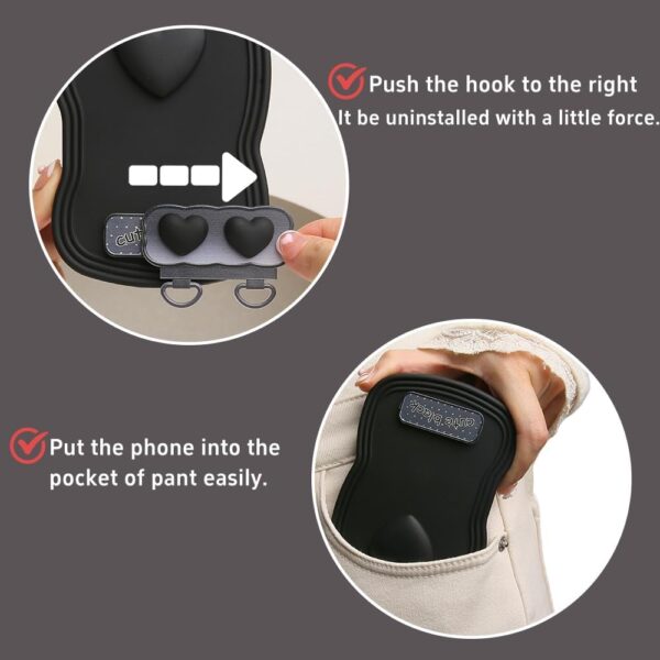 Cell Phone Lanyard, Cute 3D Bow Tie Waves Phone Neck Strap Crossbody Lanyards Compatible with Most Smartphones - Image 7