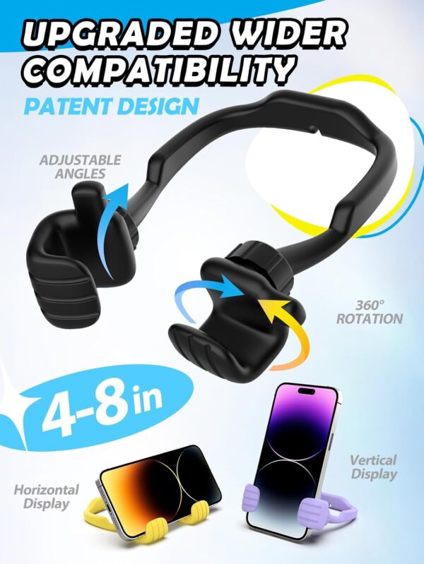Dad Gifts for Fathers Day from Daughter Son Cell Phone Stand: 4 Pack UPGRADE Adjustable Thumbs Up Lazy Phone Holder for Desk Fun Birthday Gifts for Grandma Teens Girls Boys Adults Husband from Wife - Image 3