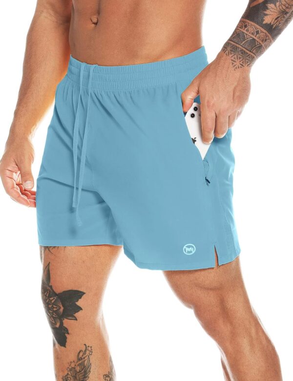 Men's Athletic Running Shorts Quick Dry Workout Shorts Lightweight Sports Gym Basketball Shorts Hiking - Image 3