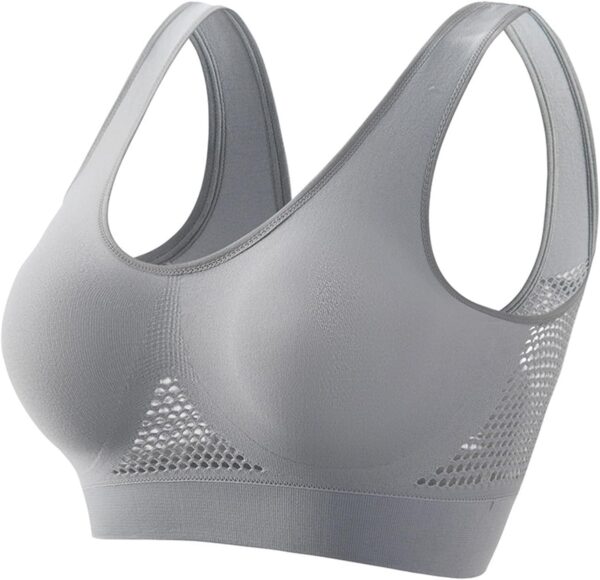 Sports Bras for Women High Support Full Coverage Anti Sagging Bra Plus Size Wireless Comfort Yoga Gym Lift up Air Bra