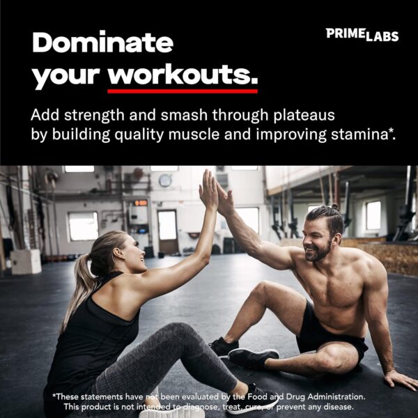 Prime Labs - Men's Testosterone Booster - Stamina, Endurance, & Strength Booster - 60 Caplets - Image 2
