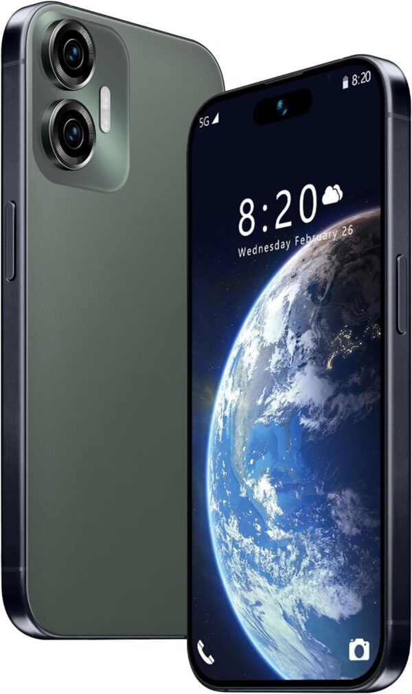 Unlocked Cell Phone, X16 5G Smart Phone, Unlocked Android Phone, 8-Core 8GB+256GB 6800Mah Battery, 24mp+48mp HD Pixels, US Edition Dual-SIM (Green) - Image 5